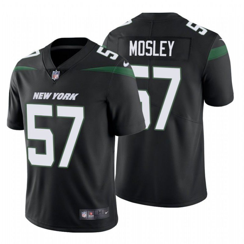 Men New York Jets #57 C.J. Mosley Nike Stealth Black Limited NFL Jersey